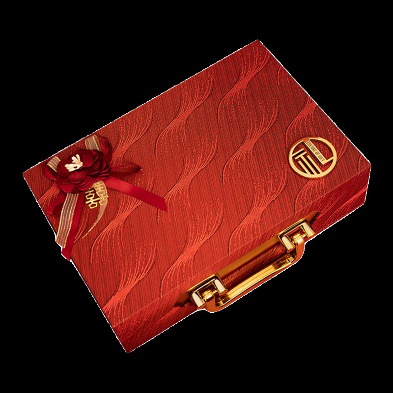 糊涂娘娘彩礼钱盒子结婚礼金盒提亲定亲聘礼盒陪嫁彩礼盒订婚用品