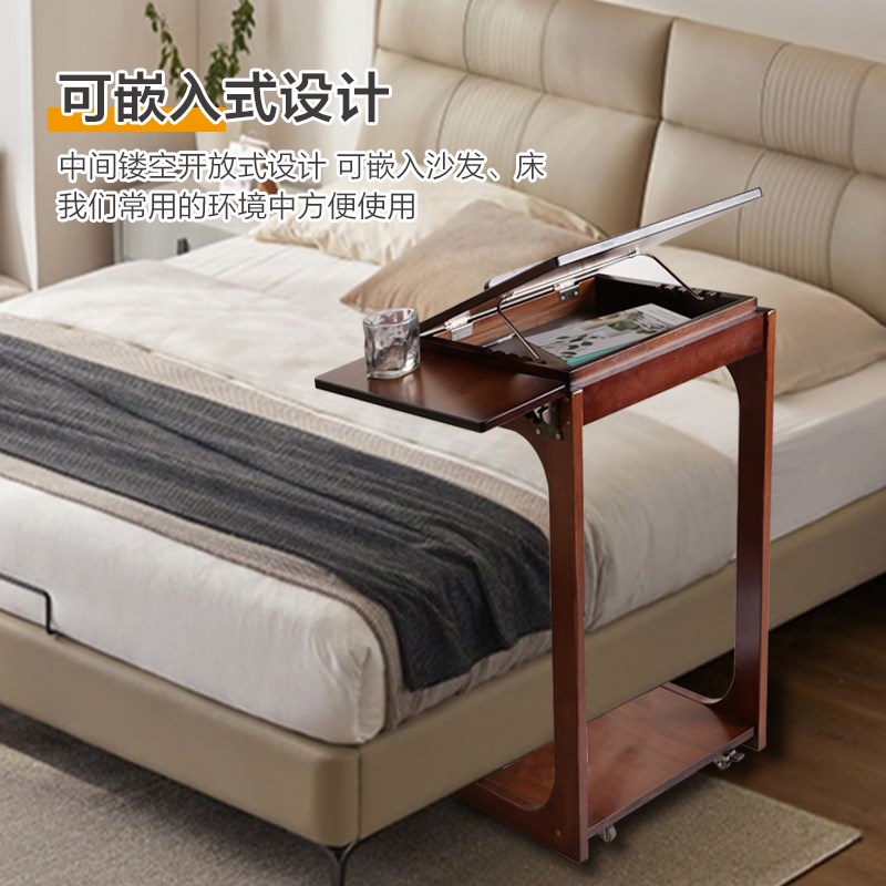 沙发边桌可移动边几侧边柜家用泡茶桌简易角几床头小方桌迷你茶几