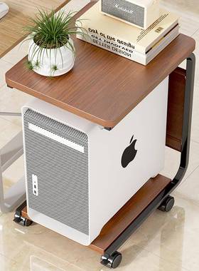 台式电脑机托架带滑轮机箱可底座移动主一体主收纳架打印机OGE置