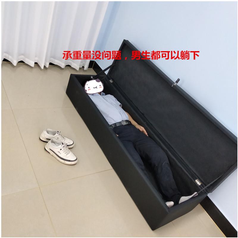 娃9531QXC长条沙发凳实体娃娃女友收纳箱储物凳娃装收箱藏子带锁