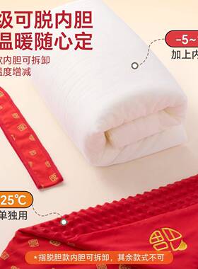 儿新生福包红色喜庆初生儿宝百宝包被可BRO拆卸内被胆婴儿抱被秋