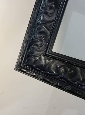 线宽相67c.MFYm黑色巴镜洛克实木画框框框装裱