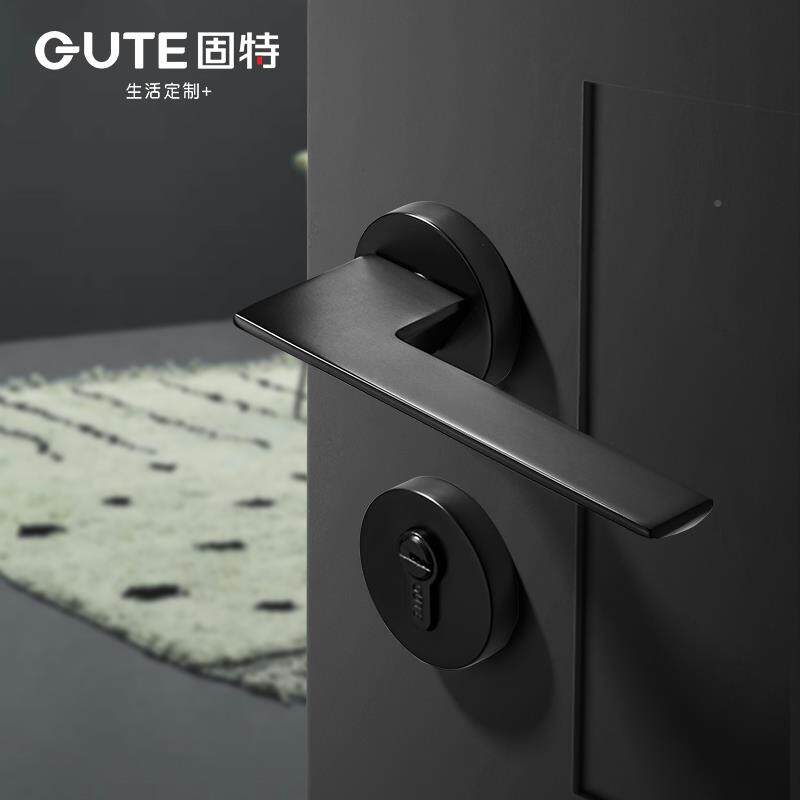 my卧室锁门型内室房间门锁木门7226把手家用通用磁吸静音锁具简约