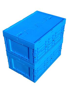 塑料折周转菜箱加厚VJO件物流中转叠筐汽车零装配箱户外水果蔬收