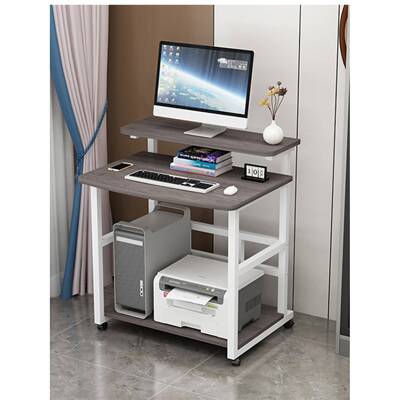 小型电脑桌6家用台式迷型你书桌可移动床边m桌简易小户074c电WSW