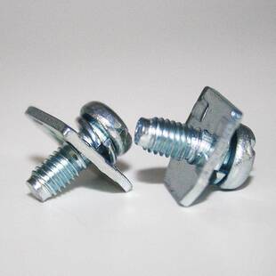 十一字盘头5*12三组合T型片四条经螺丝 蓝白锌 厂家直销客户要求