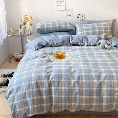 Z1L【2831次回购】A类纯棉床上四件套新款100全棉床单被套床笠款