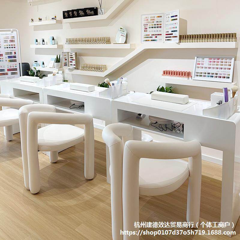 烤漆美桌槽子单人双甲人三人修甲工木作台实604凹配吸尘器网红操