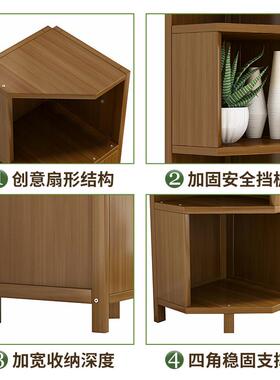 书桌旁小简书架置物落地家用儿童架卧室厅墙边易书柜子客230206转