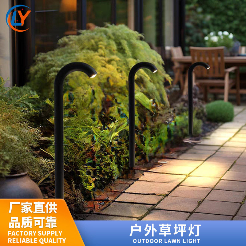 简约庭院草坪灯户外防水花园别墅家用小区室外草皮灯地扦式造型灯