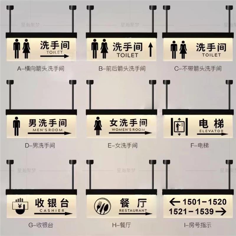 商安场全道吊挂牌发禁止通吸烟184小心地滑温馨提示牌子亚克力光