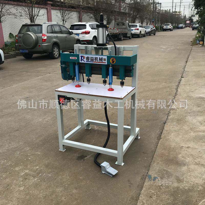 木工简易立钻械排钻四四轴钻头钻多轴可调木工床双头钻孔机圆孔钻