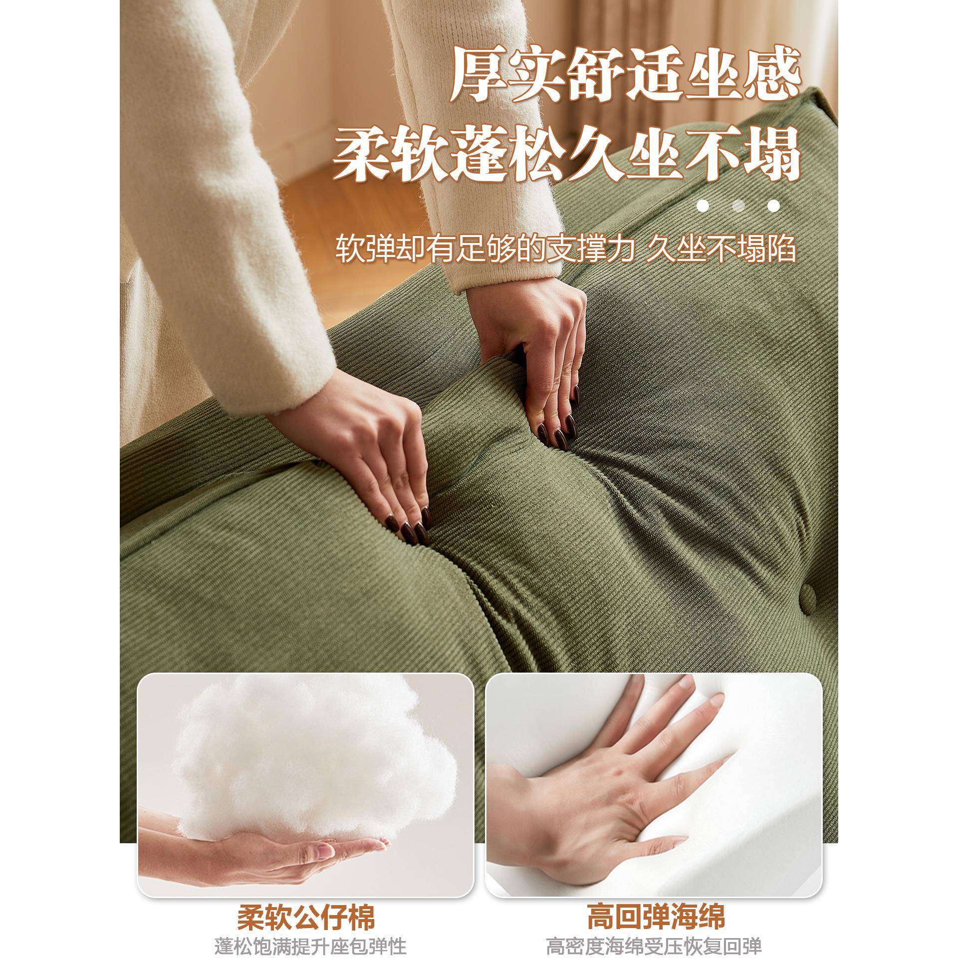 发?懒人沙发可躺狗可睡折TFM叠沙床人类窝卧室房间人小沙单发懒人