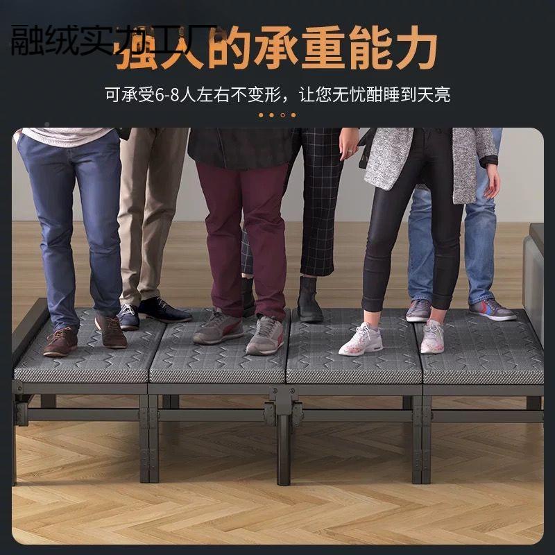 折床单人床1米叠米2家用成人简易舍床1双人床15宿出租房硬板床铁