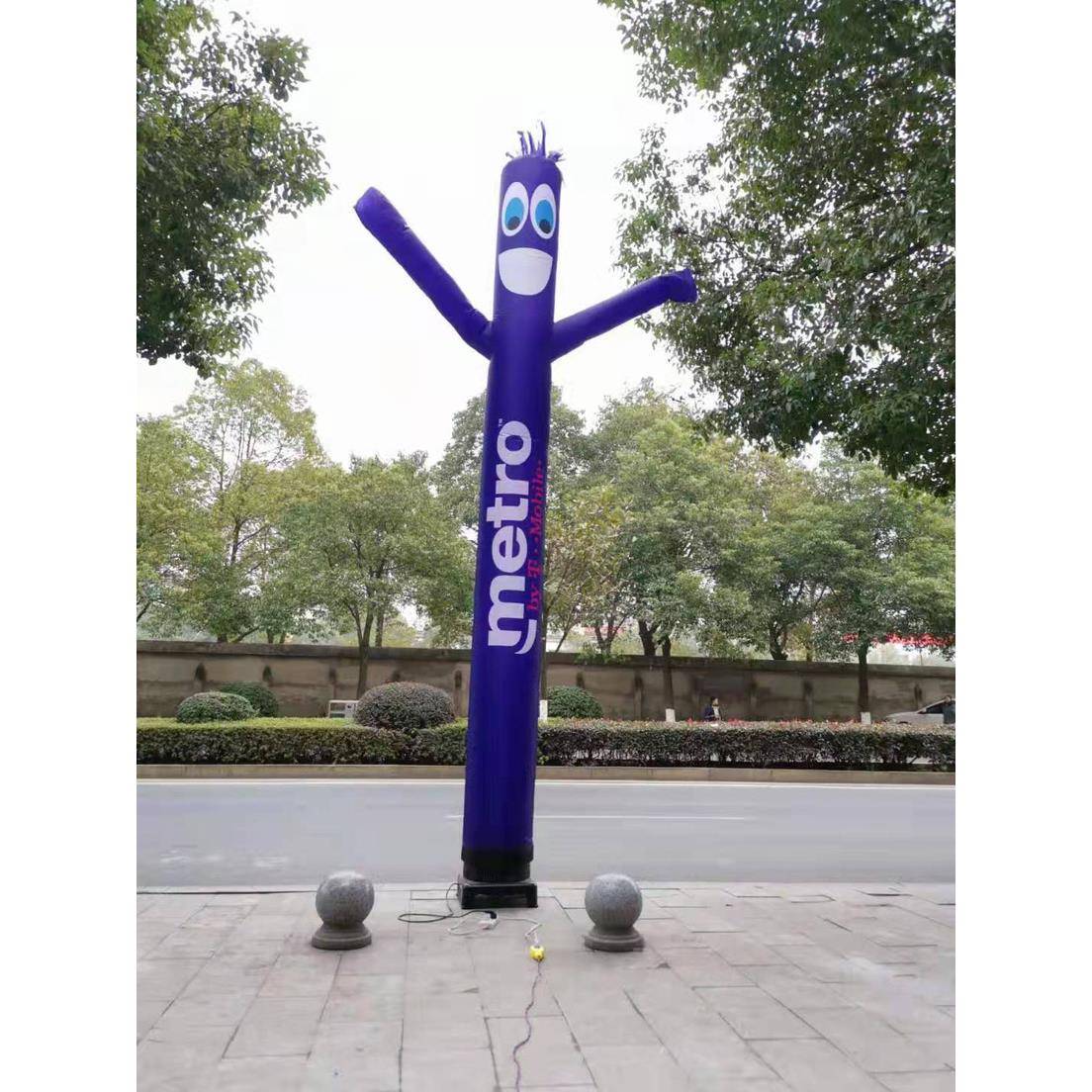 直空人舞星气销中模招手跳舞卡通广0004告人偶彩虹门充气拱门开业