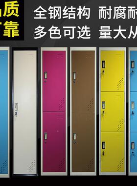 彩储单更衣柜宿舍色更衣柜OWS-973员工柜多门钢制物柜铁皮拆装门