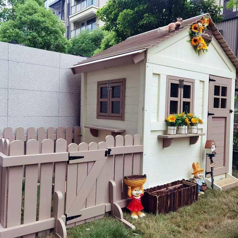庭院童木花园欧式小木屋户外组儿装木PZ1688屋可移动简易房子宠物