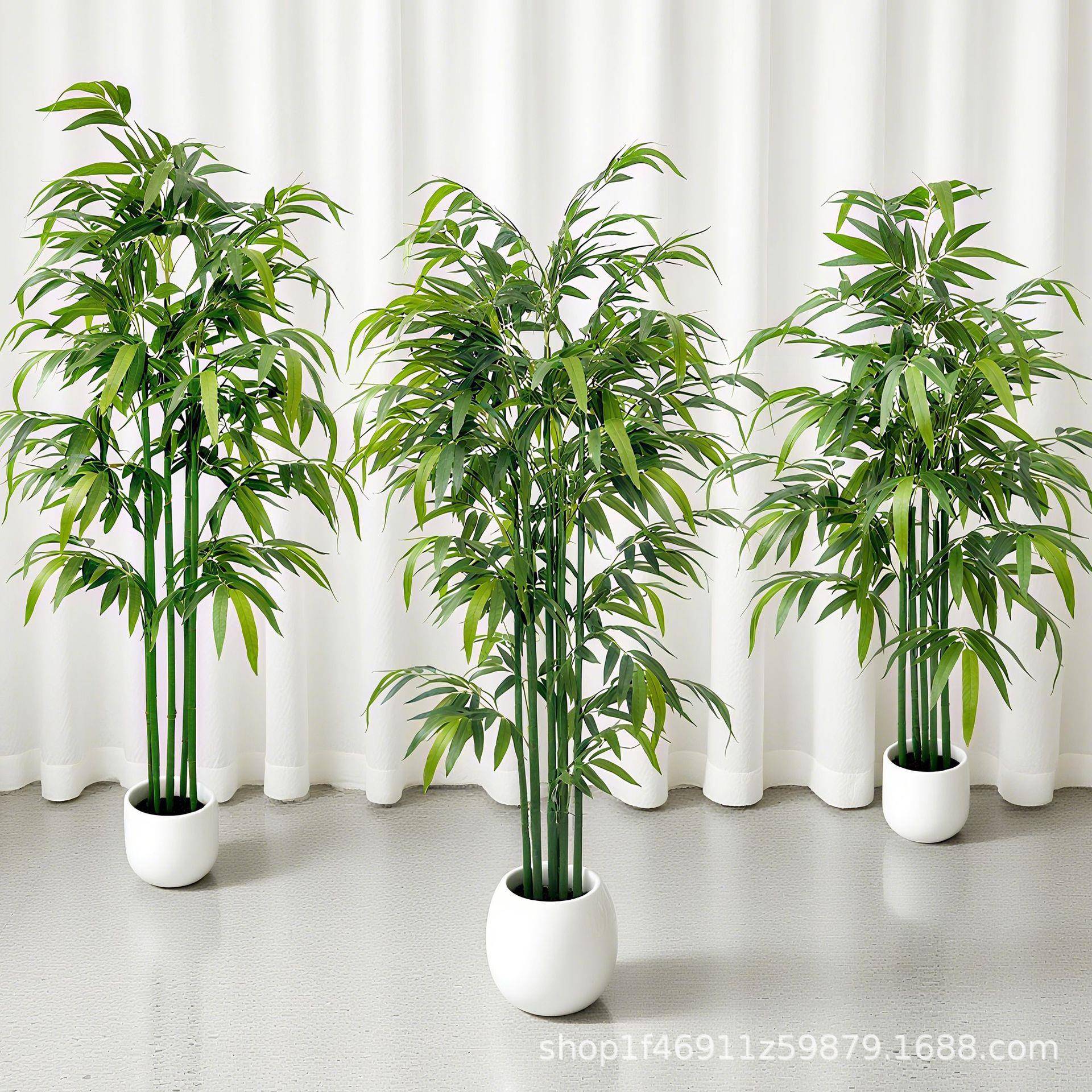 仿真富贵室竹内绿屏风竹盆景植客厅装饰竹叶植物造slga富贵景假子