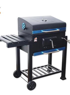 跨境便烧携式简易安装油桶炉院bqQT-KL-05庭大方b形烤炉取暖炉烧