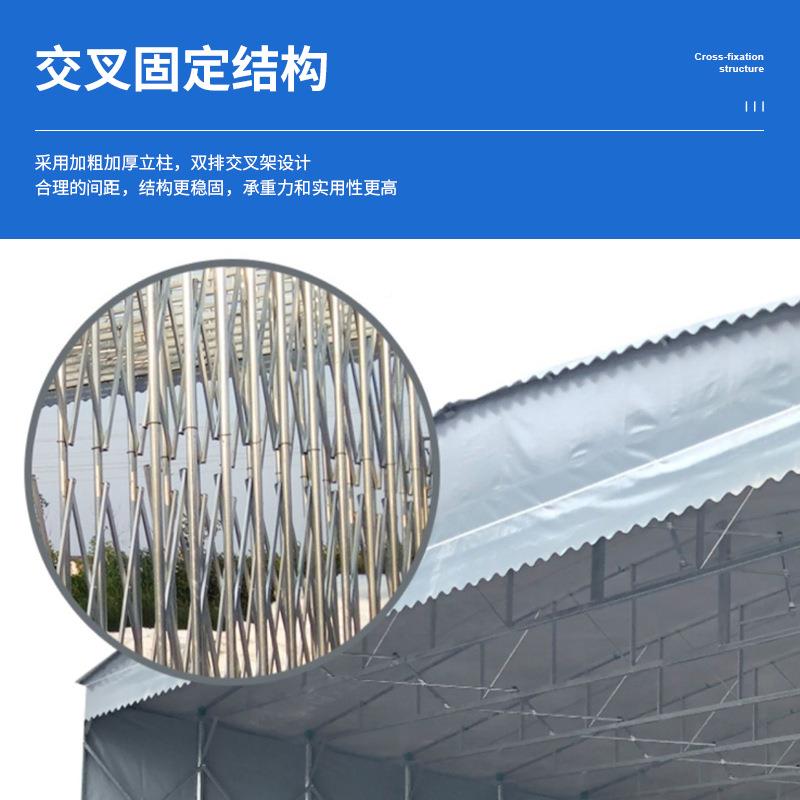 户外动电动推拉伸缩夜市雨棚蓬停车棚张拉蓬膜遮阳蓬移DK010动仓