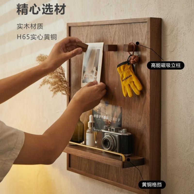 电黑遮胡桃木表箱挡弱电闸开关置物中式电闸架箱配电箱遮丑5WF7eF