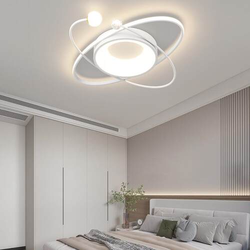 全谱中LED顶灯吸饰光护眼客厅卧室餐厅房间山灯具91353现代简约