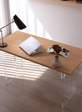 亚力悬浮书桌电脑桌办公桌子家用克卧室长条桌学习妆桌化JRF写字