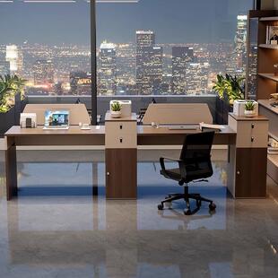 职员办公桌电脑员桌工简约现代4/6人位办公务室桌财桌主10232管桌