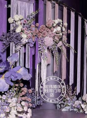 新款加密线帘礼道帘tj#j#hlz具客厅隔断玄关门帘流苏卧婚门挂入户