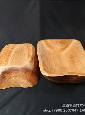 0实木果盘木REQ制长1方形木盆盘厂家盘子家用餐（月销00）木质