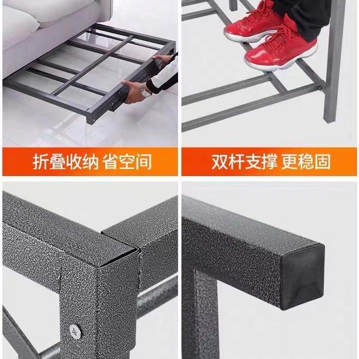 烤火架层折叠桌子双不锈牌钢烤F957T6SJ火桌子家架用取暖桌饭餐桌