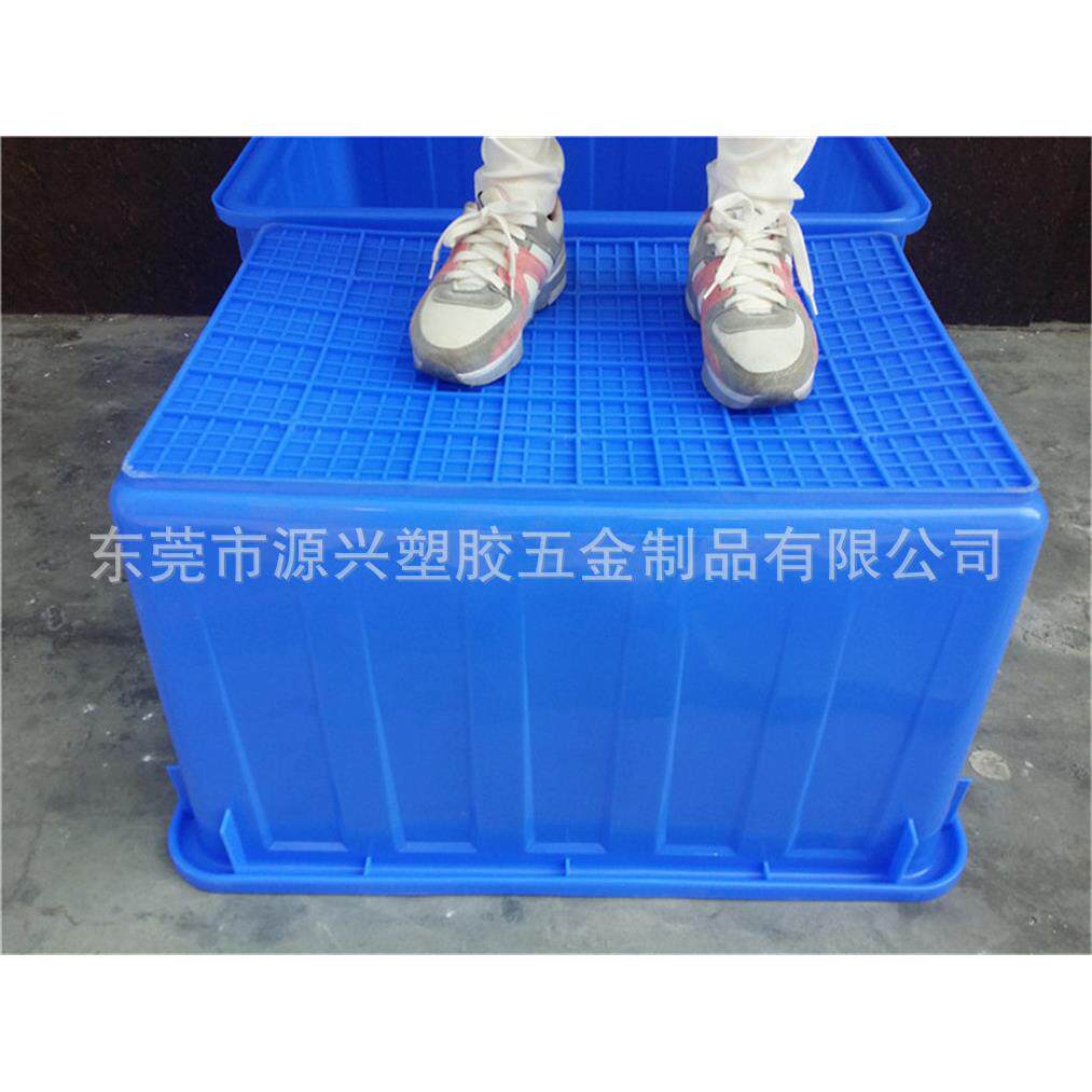 厂家直销蓝色大服箱装胶周塑转加厚抗摔号仓库物料筐水产养殖VSP