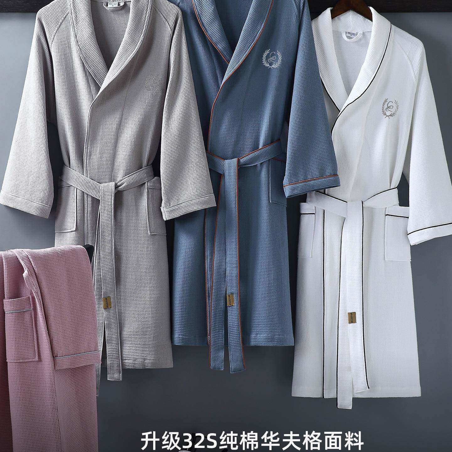 男女季F96THMSM2夏025新浴袍纯棉吸水干四季通用款酒店睡袍成速人