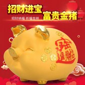 可爱金猪存钱罐2024年新款 只进不出储蓄钱罐儿童男孩女孩可存可取
