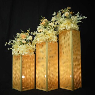 宫灯路引藤编灯笼道具订婚礼宴舞台布置装 饰方柱摆件 婚庆中式 新款