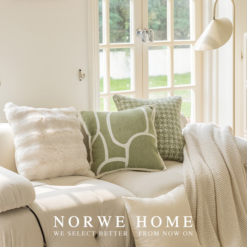 法式抱枕森系嫩绿色小清新客厅沙发靠背柔软民宿酒店靠枕床头靠垫