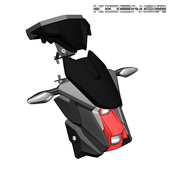 电子仪表LED大灯 转向灯 头罩 启典新款 导流罩 鬼脸 风挡 KD150