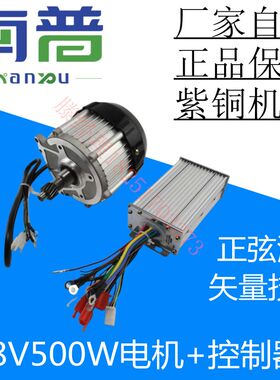 新能源电动休闲三轮车永磁直流无刷电动机正弦波矢量电机南普500W