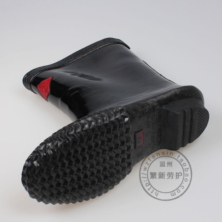 劳保雨鞋 盛安20KV  绝缘电工水鞋 电工绝缘雨靴 中统橡胶鞋黑色