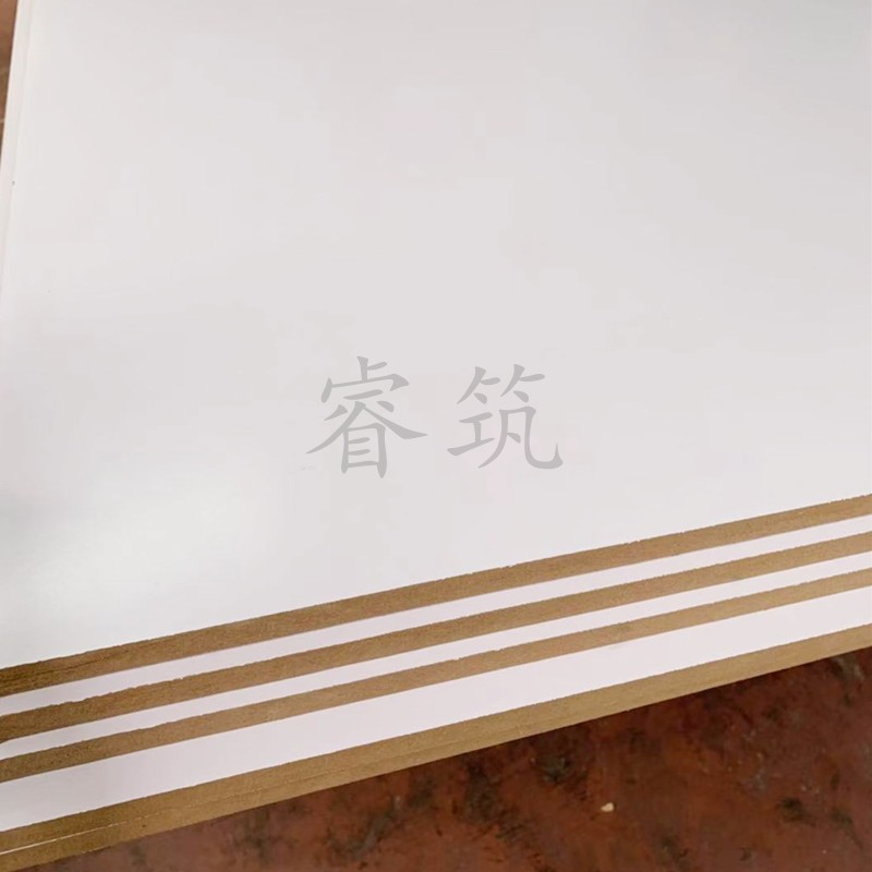 5-18mm 密度板贴面 单纯白色生态板免漆板 三聚氰胺家具橱柜板