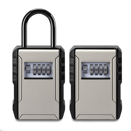 大号加大加厚金属密码钥匙盒猫眼盒子工地防盗门工程挂墙临入户锁