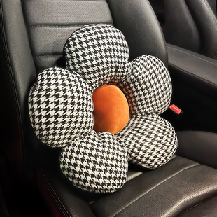 车载靠枕腰靠车用汽车卡通可爱花朵抱枕颈腰部缓解驾驶疲劳支撑