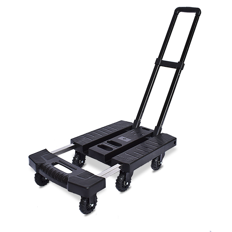 小推车手推车拉货搬运车手拉车拉杆折叠便携购物家用行李车小拖车