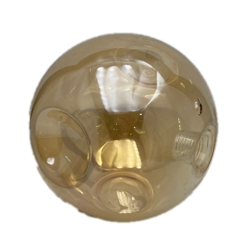 魔豆玻璃圆球g9牙口外壳/e27螺口带凹面内饰客厅卧室吊灯替换灯罩