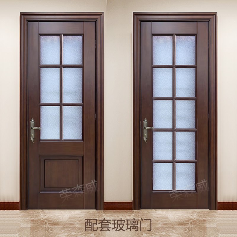 烤漆橡木门实木门卧室门纯木房间门现代简约风格烤漆门泰国原木门