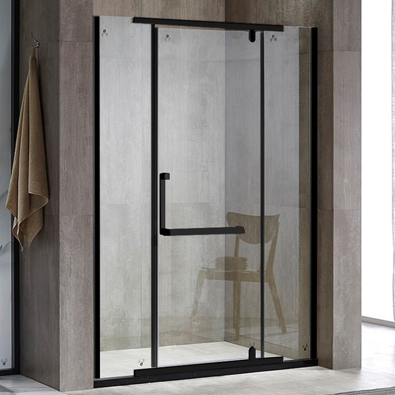 无框简易淋浴房五金配件全套 一字形卫生间玻璃隔断固定304不锈钢