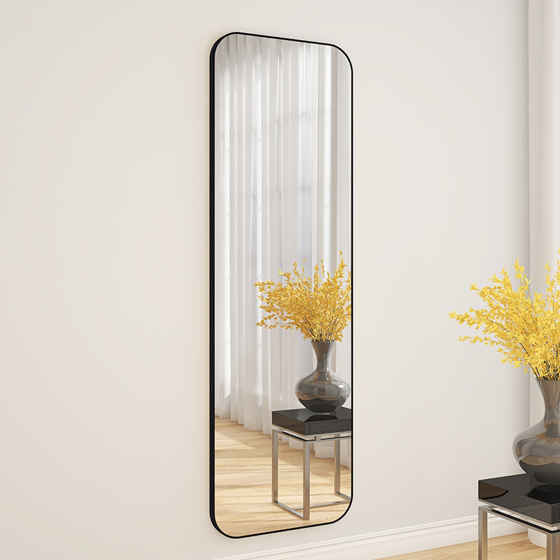 穿衣镜壁挂粘贴全身镜家用贴墙镜子自粘卧室挂墙立体试衣镜落地镜