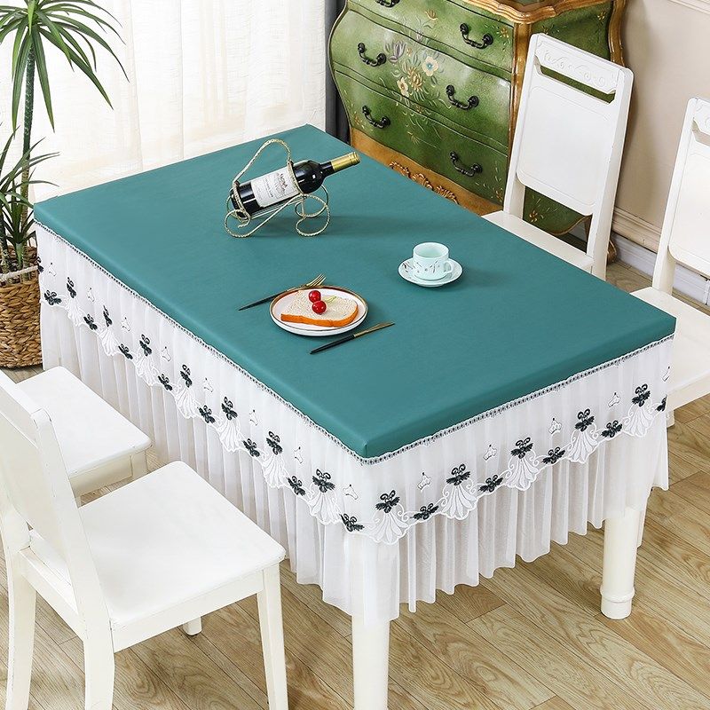 新款防水防油免洗茶几罩套四季通用防滑客厅餐桌布全包皮革防尘布