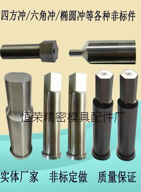 定做模具冲头SKD11冲针冲头六角冲头四方冲头椭圆冲头等 实体厂家