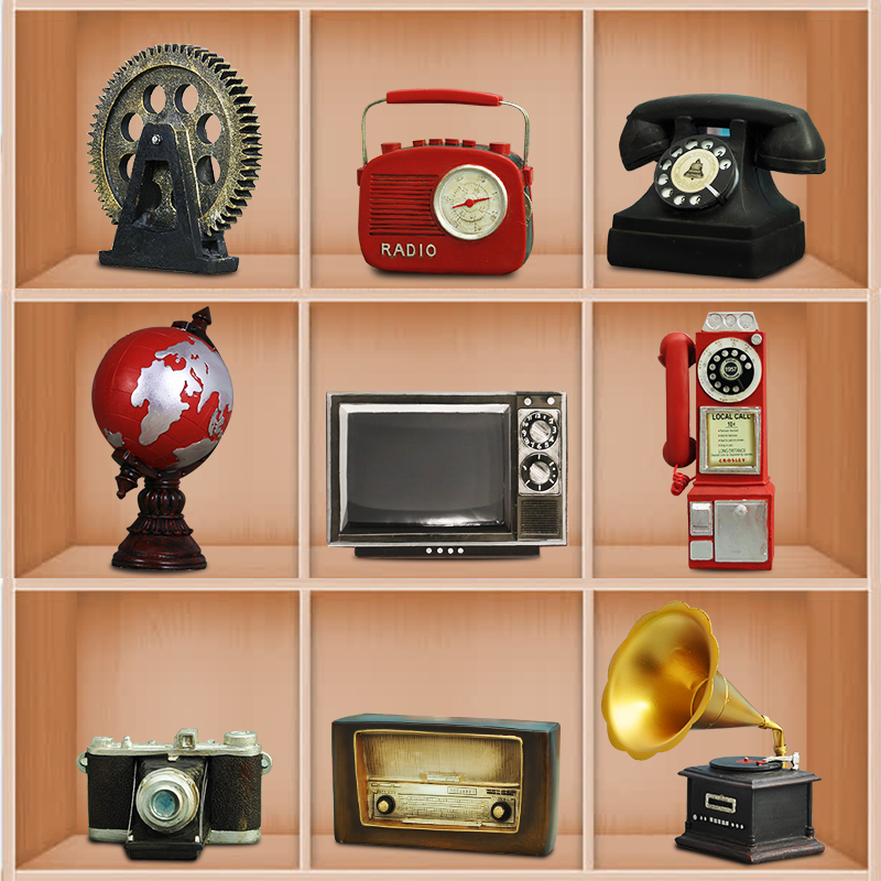 复古装饰艺术摆件创意家居饰品店铺怀旧布置装饰小摆设工艺品模型